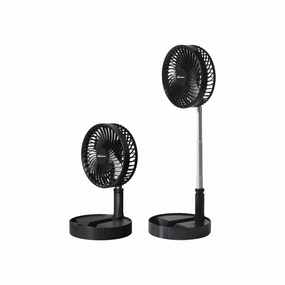 8" USB Foldable Portable Wireless Rechargeable Fan  4 Speed, Foldable Stand Fan, Adjustable height, 2200 mAh Battery, PPUF234 usb desk fans for office or dorm use
