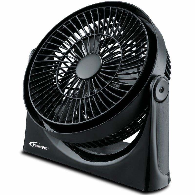 9" Air Circulator Fan  High Velocity, Powerful Airflow, Adjustable Tilt, Thermal Fuse Protection, 3-Speed, black, PP2809