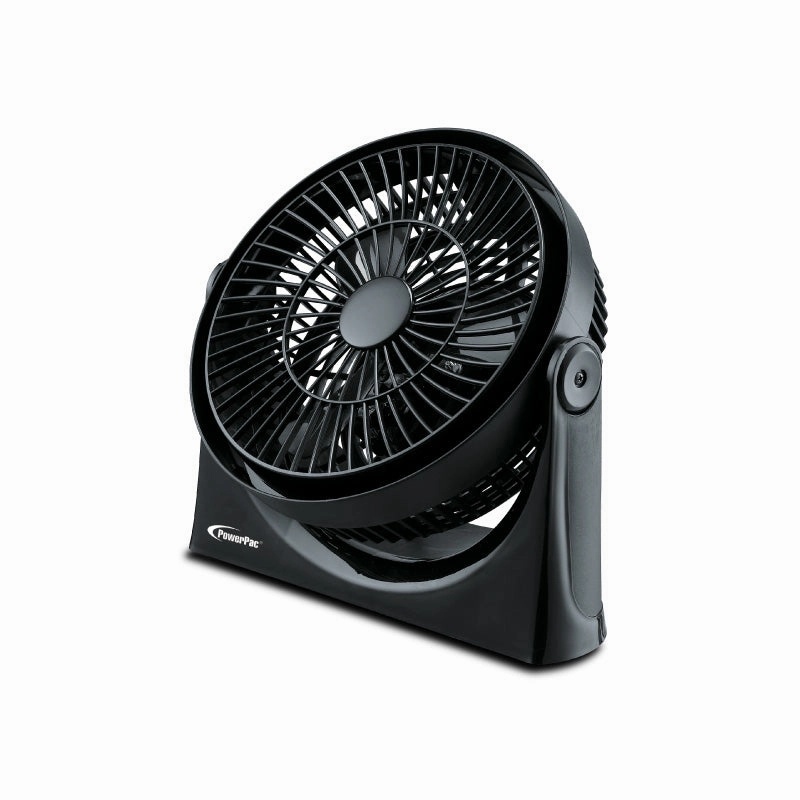 9" Air Circulator Fan  High Velocity, Powerful Airflow, Adjustable Tilt, Thermal Fuse Protection, 3-Speed, black, PP2809 usb desk fans for office or dorm use