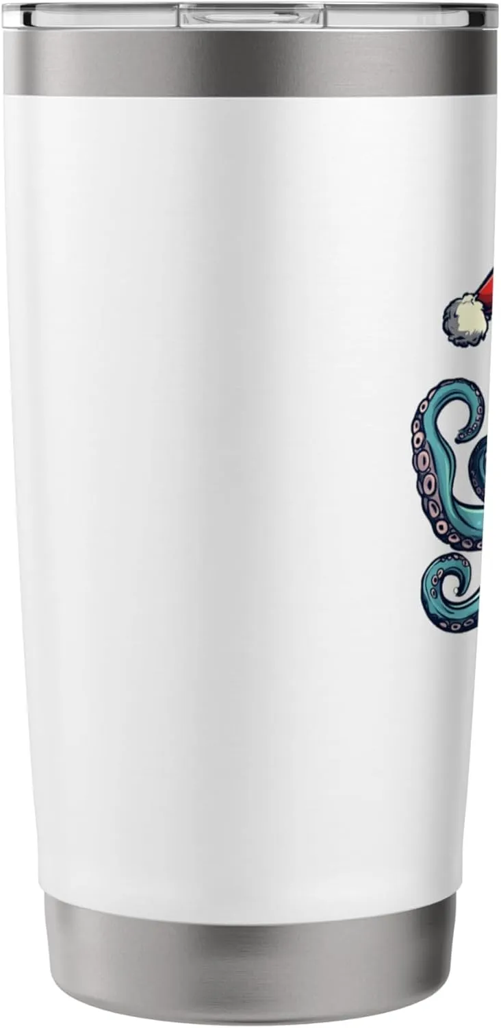 A Christmas Octopus Full of Holiday Spirit for Octopuses Fan Stainless Steel Insulated Tumbler