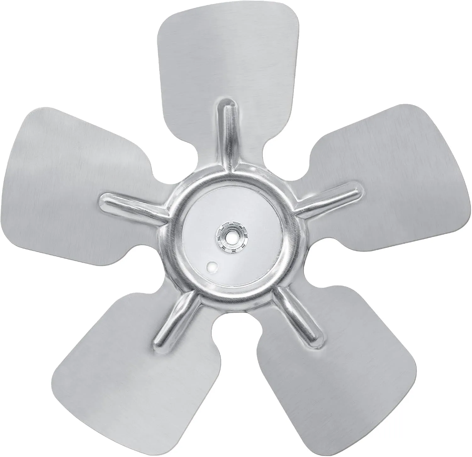 A65826 Metal Fan Blade 8" Diameter 5 Blades 1/4" Bore Hub CCW 27 Degree Prop Fan with safety blade design