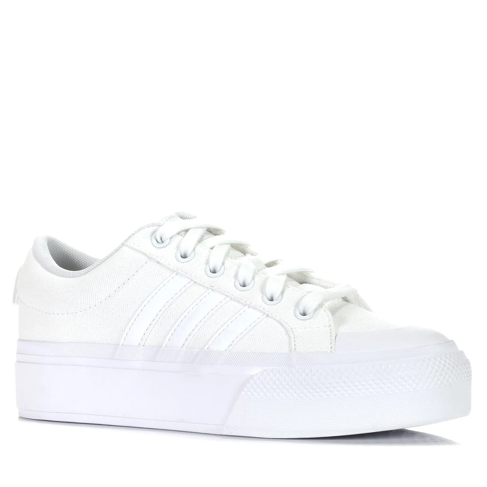 Adidas Bravada 2.0 Platform White Shoes_Adidas