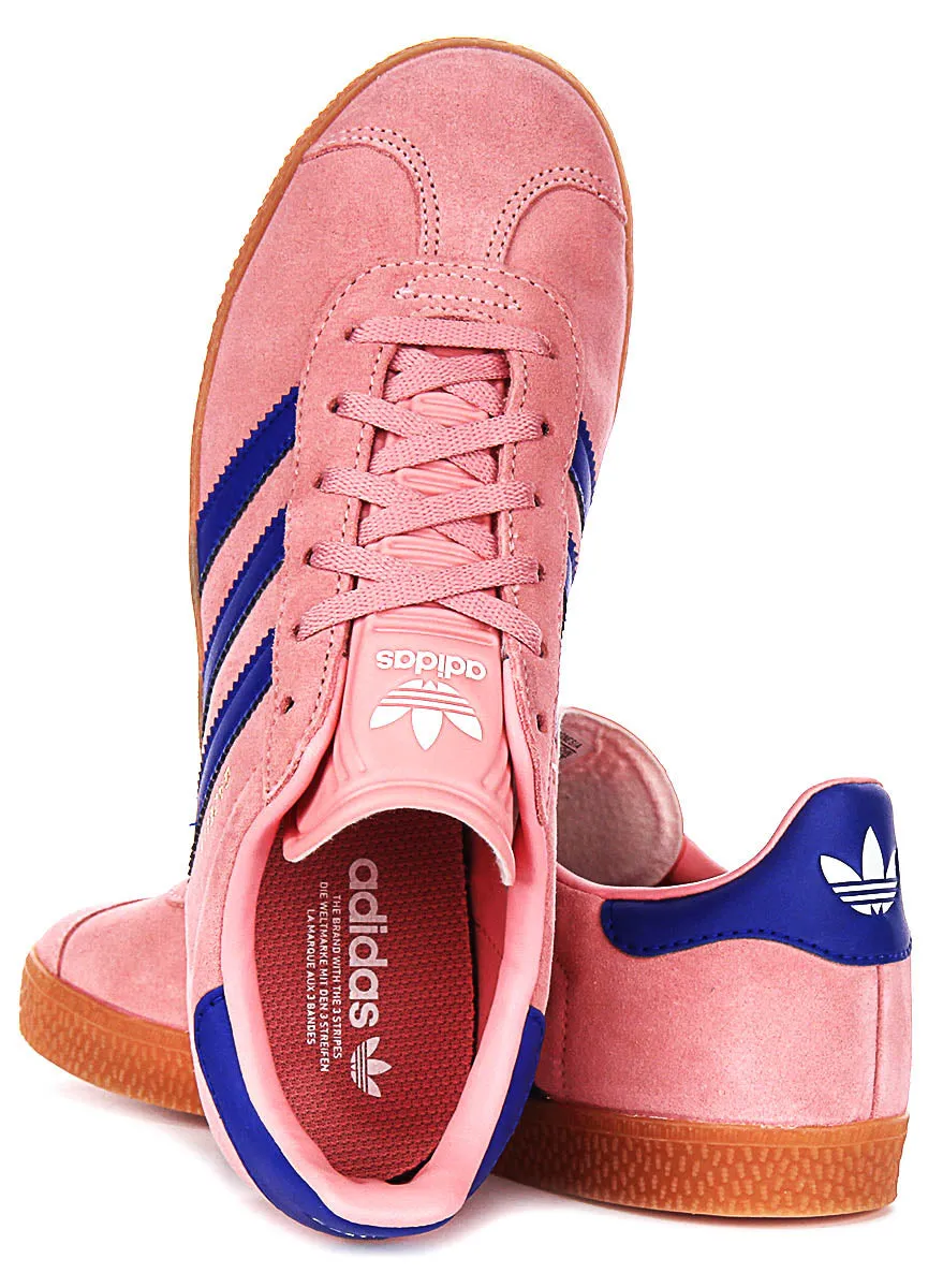 Adidas Gazelle J In Pink For Youth Shoes Adidas