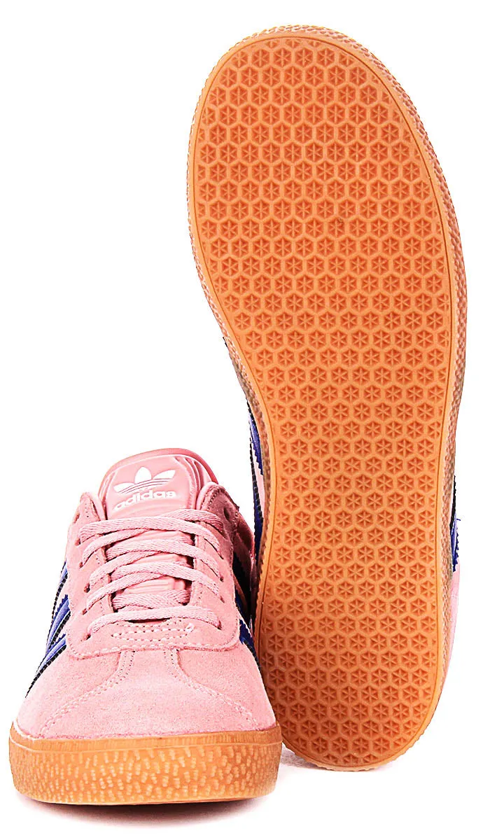 Adidas Gazelle J In Pink For Youth Shoes Adidas