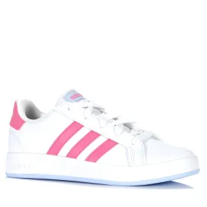 Adidas Grand Court 2.0 Youth White/Pink Shoes_Adidas