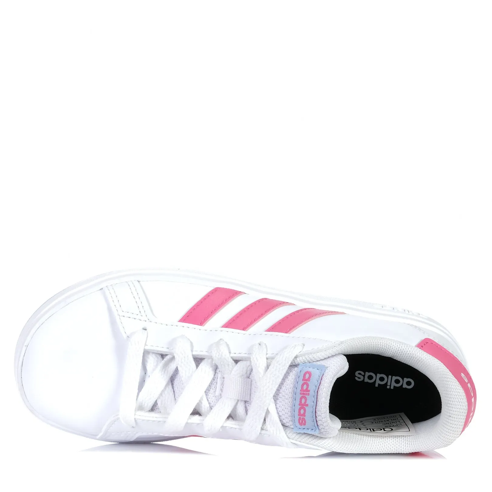 Adidas Grand Court 2.0 Youth White/Pink Shoes_Adidas