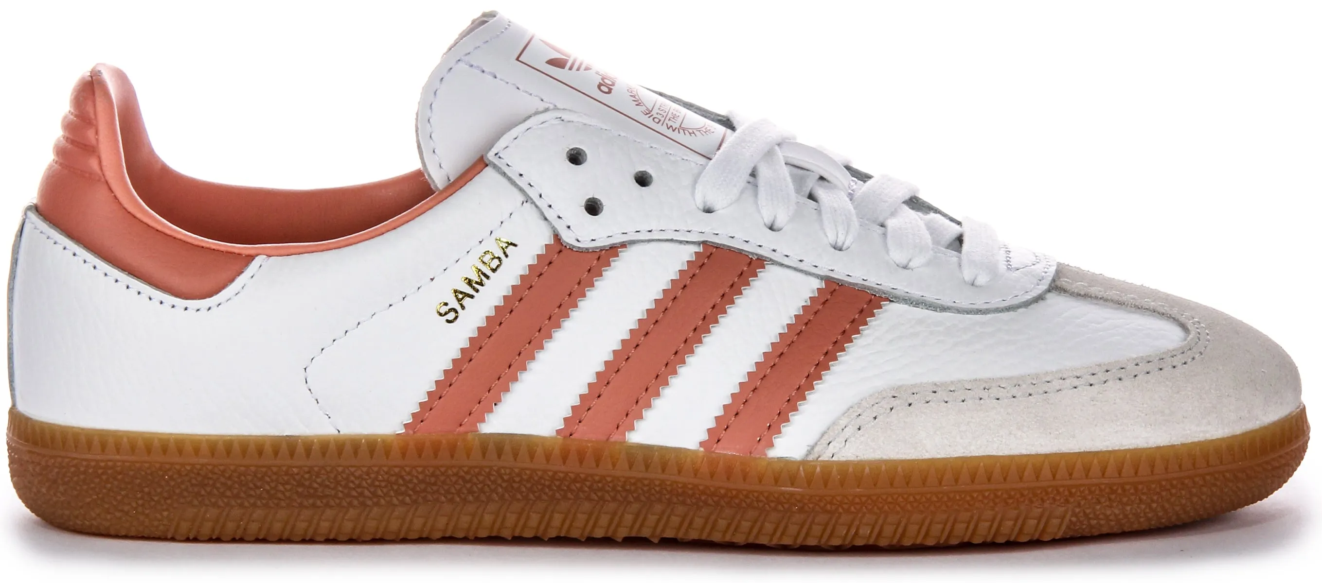Adidas Samba OG In White Pink For Women Shoes Adidas