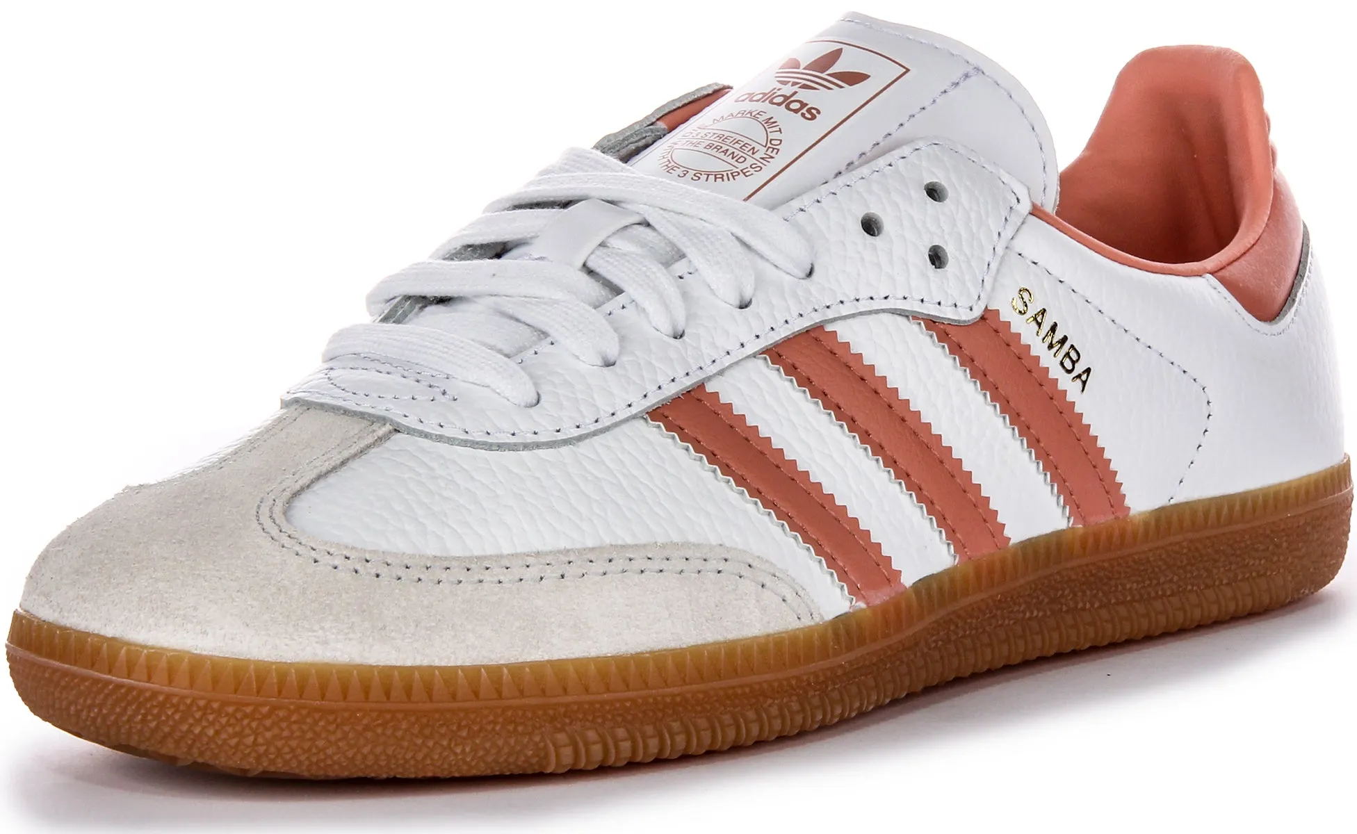 Adidas Samba OG In White Pink For Women Shoes Adidas