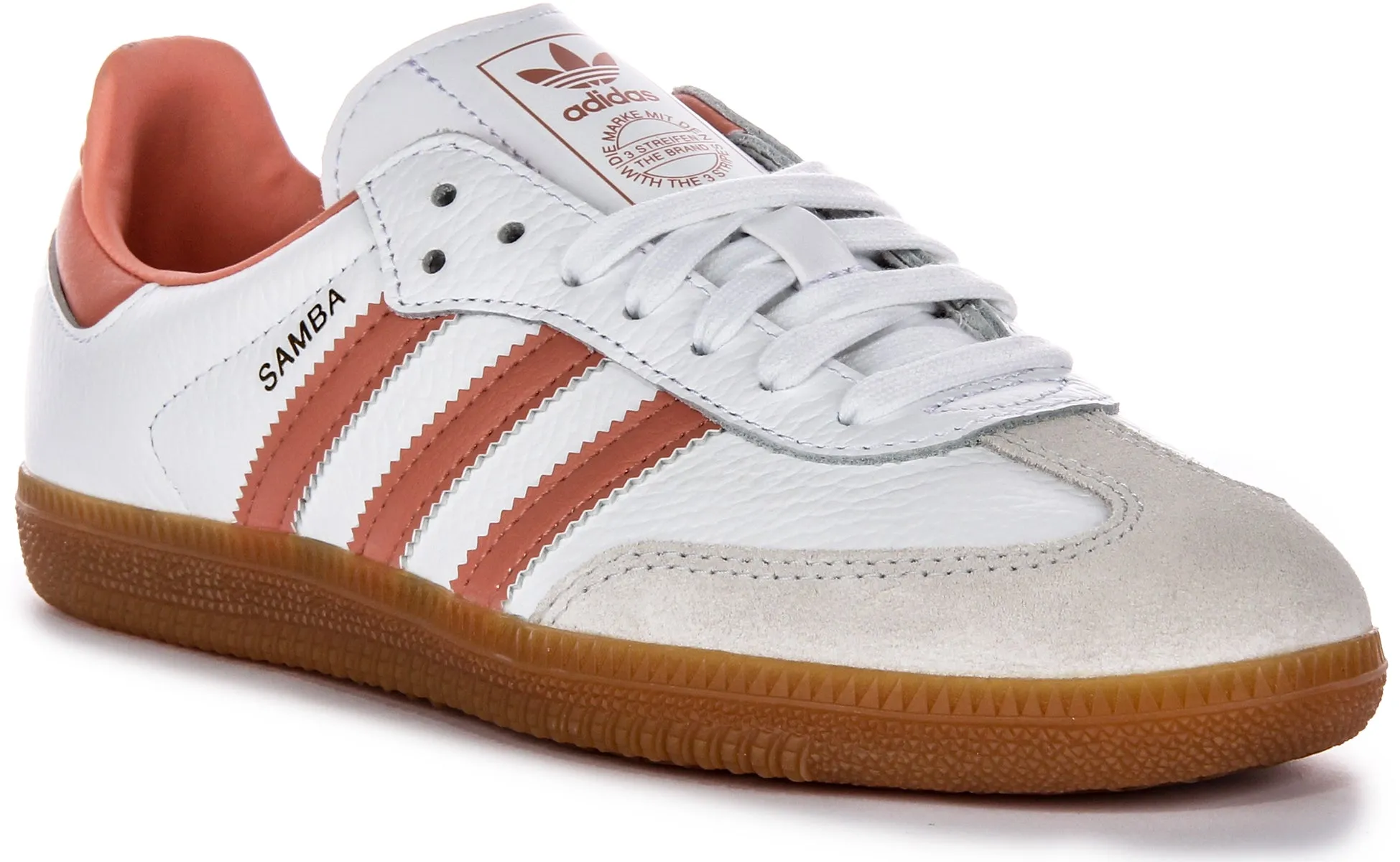 Adidas Samba OG In White Pink For Women Shoes Adidas