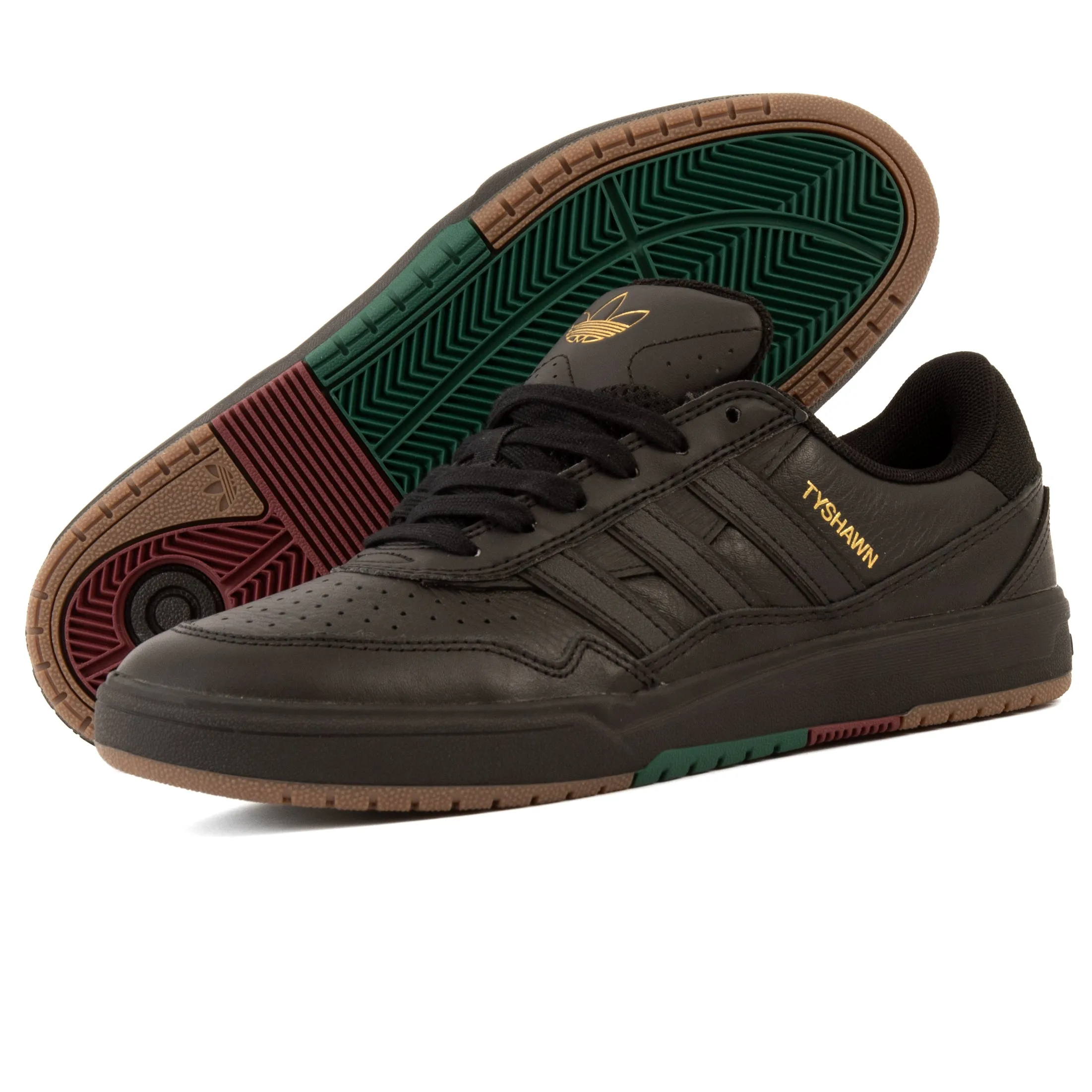 Adidas - Tyshawn II (Black/Black/Green) Adidas Shoes
