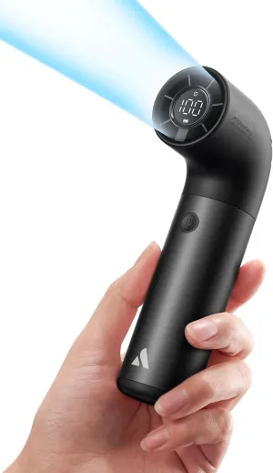 Aecooly Portable Handheld Fan, Powerful Turbo Mini Fan, 19000 RPM High Speed Aero Pro, 15H Max Cooling Time, 6 Speeds Aluminum Case, Pocket Rechargeable Personal Small Travel GIfts for Women-Black Mini handheld fan for personal cooling