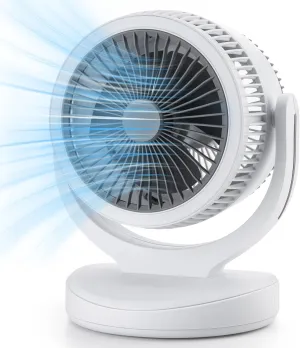 Air Circulation Fan Desktop Quiet Smart Fans for Bedroom, Quiet Table Fan, 360Oscillating Fan, 3Speeds, Powerful Desk Fan for Whole Room Home Office Desktop fan with humidification feature