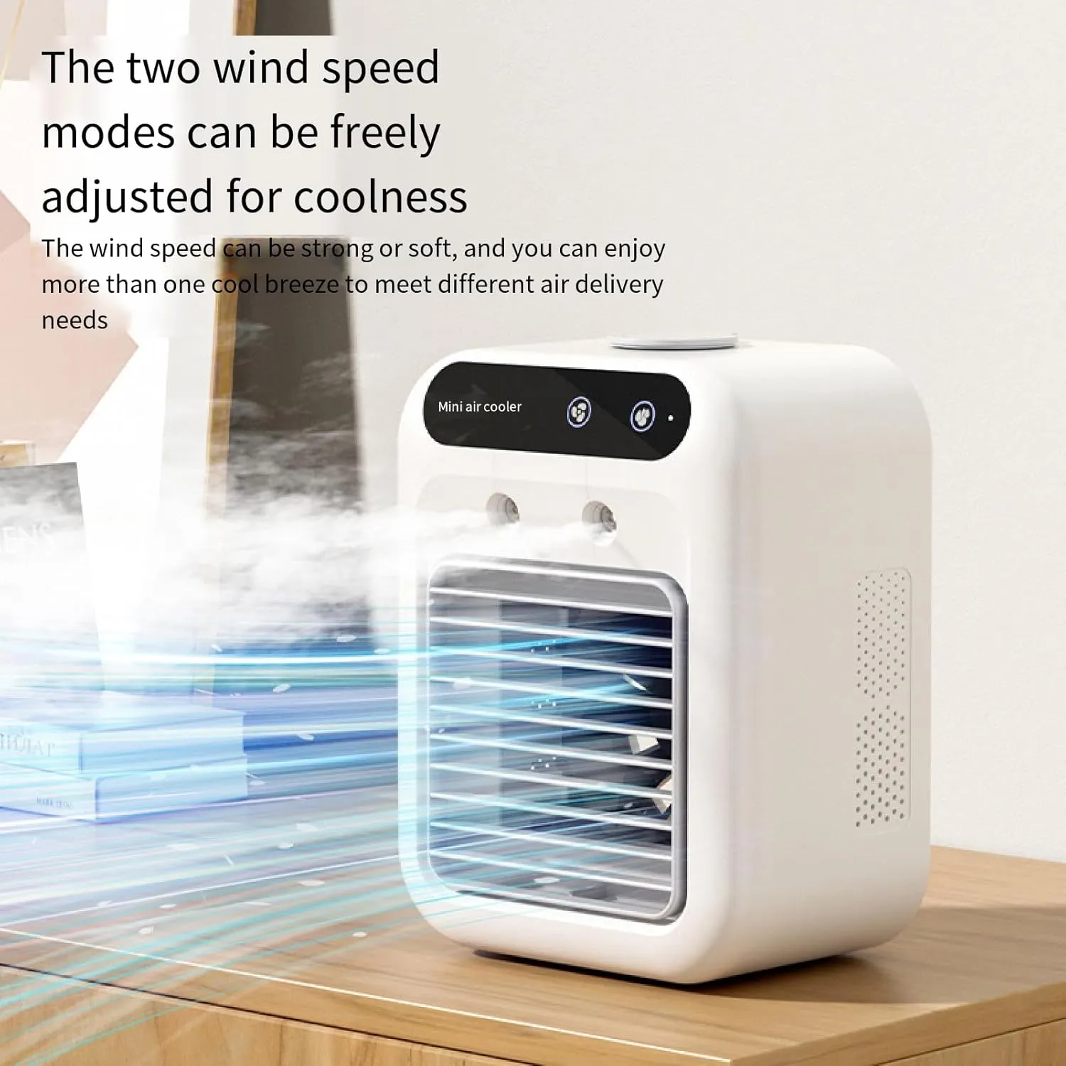 Air Cooler Usb Small Electric Fan Mini Air Conditioner Fan Desktop Silent Spray