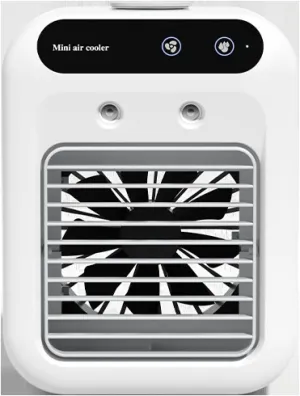 Air Cooler Usb Small Electric Fan Mini Air Conditioner Fan Desktop Silent Spray Desktop fan with humidification feature