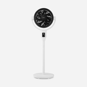 AirFlo Plus 44" Hybrid Pedestal Fan - Ultra-Quiet Air Circulator - White compact desk fans for workspace comfort