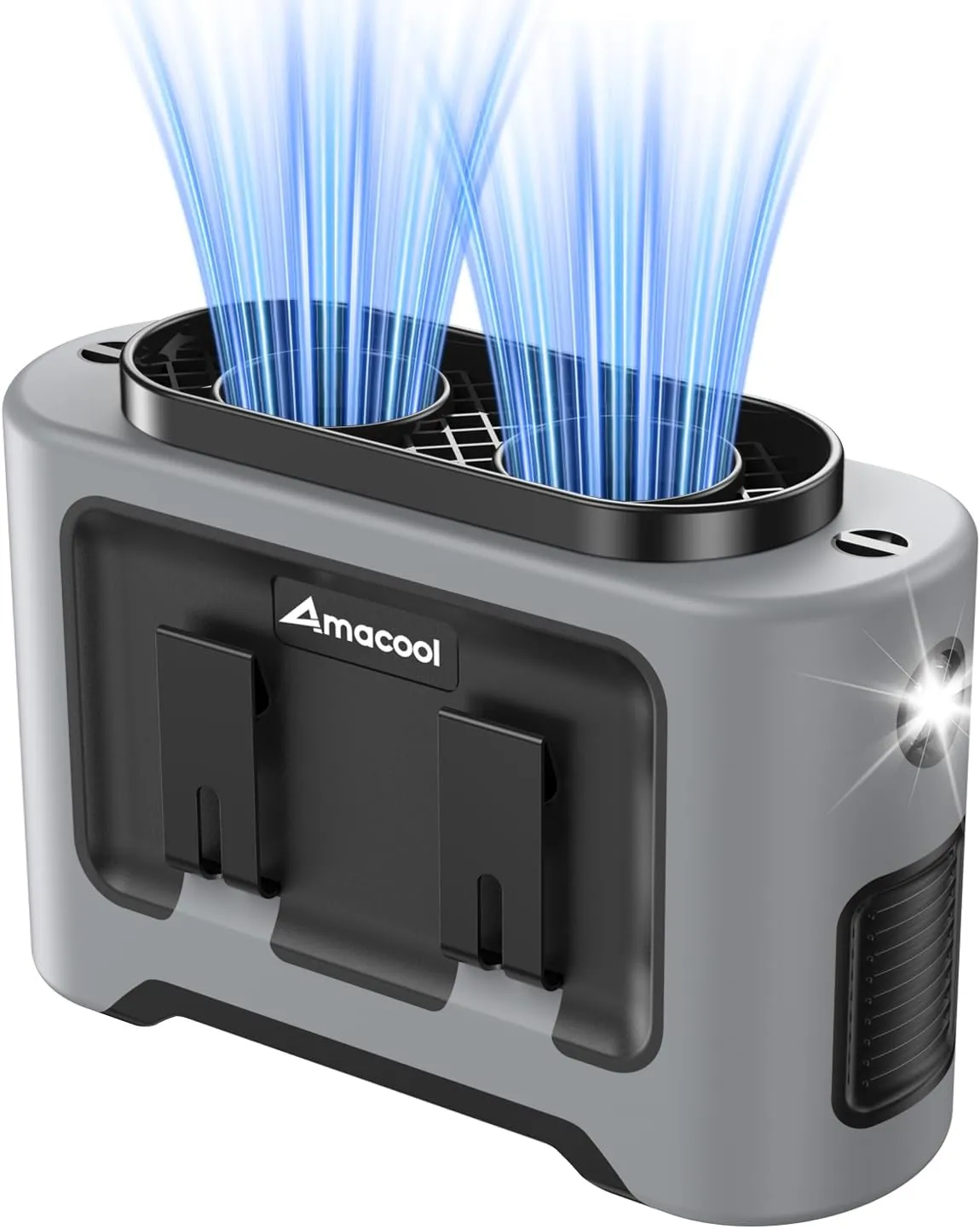 AMACOOL 14500mAh Portable Waist Fan, Strong Wind Power for Full Body Cooling Shirt Fan, 5 Speed Wearable Belt Clip on Fans, Battery Operated Personal Neck Fans for Outdoor Work Camping Travel Waist-mounted portable fan for outdoor use