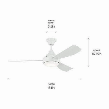 Ample 54" LED Ceiling Fan