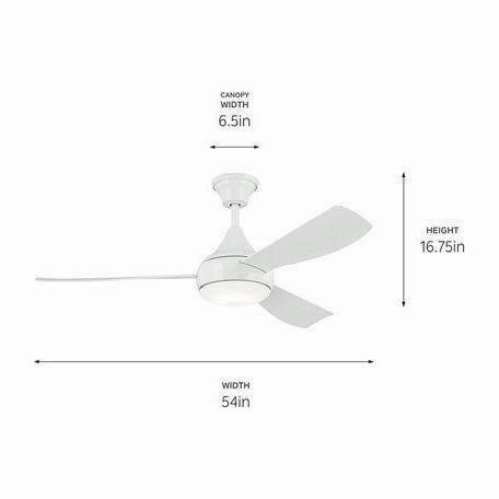 Ample 54" LED Ceiling Fan