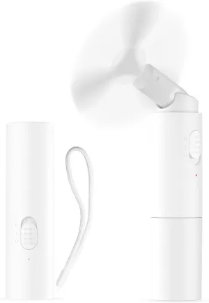 Andwing Handheld Mini Portable Fan, Rechargeable 3000mAh 22Hrs  Battery Operated Makeup Eyelash Personal Fan Gifts for Women Girls Men Travel Indoor Outdoor (White) Mini handheld fan for personal cooling