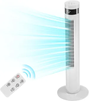 Antarctic Star Tower Fan Portable Floor Fans 85Oscillating Fan 36'' Quiet Cooling 12H Timer Remote Control Standing Bladeless Electric 3 Speeds Wind 3 Modes Bedroom Office(36 inch, White) Tower bladeless fan for modern homes