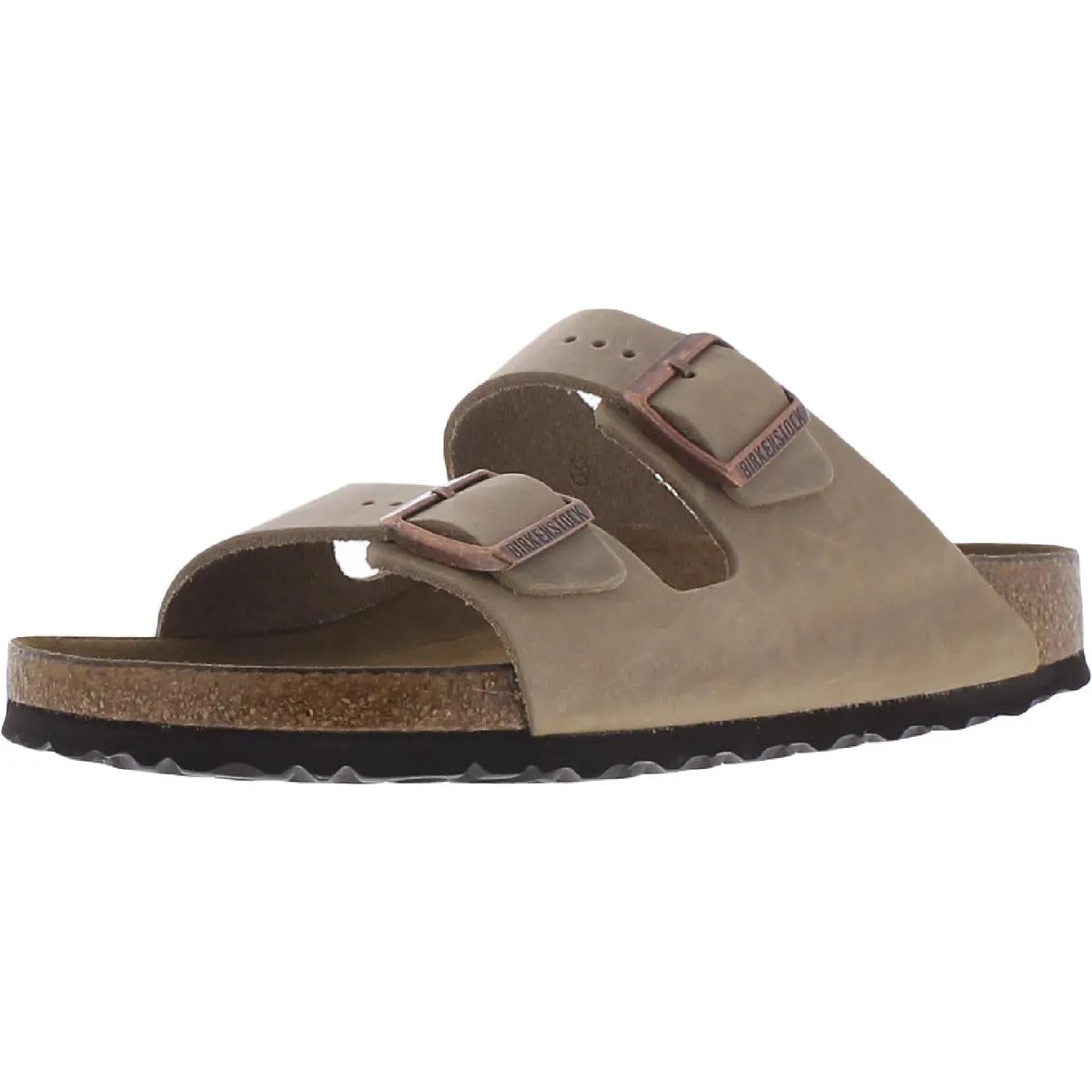Arizona BS Womens Leather Buckle Footbed Sandals