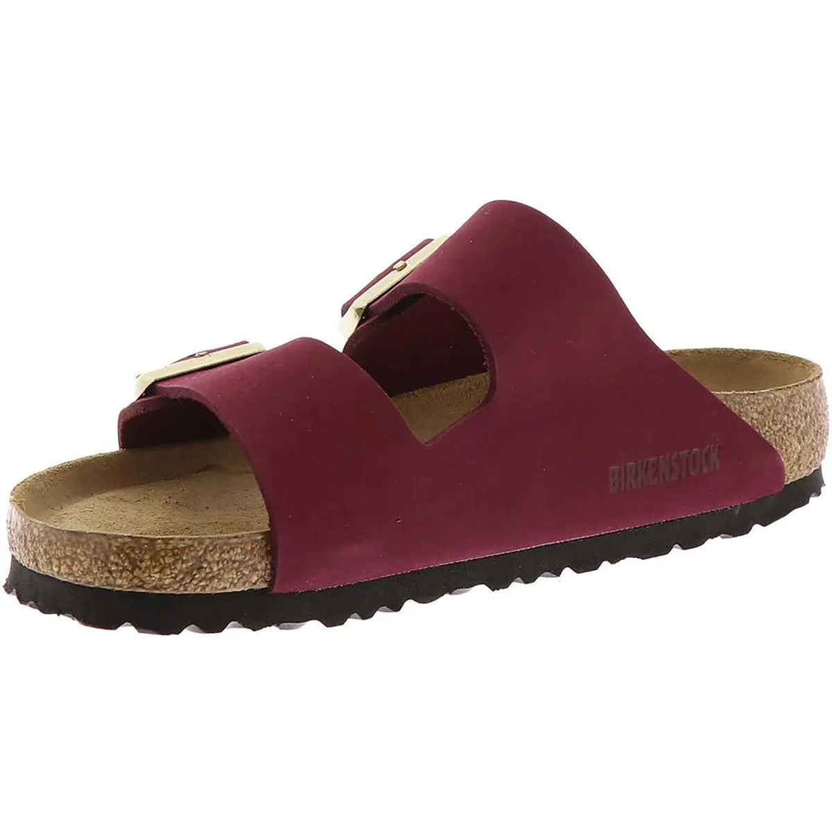 Arizona BS Womens Leather Buckle Footbed Sandals