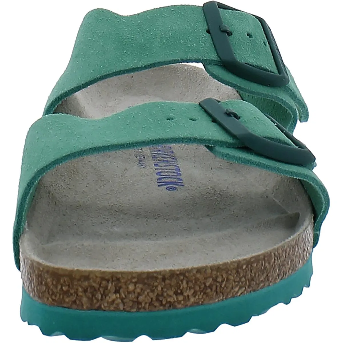 Arizona BS Womens Suede Buckle Slide Sandals