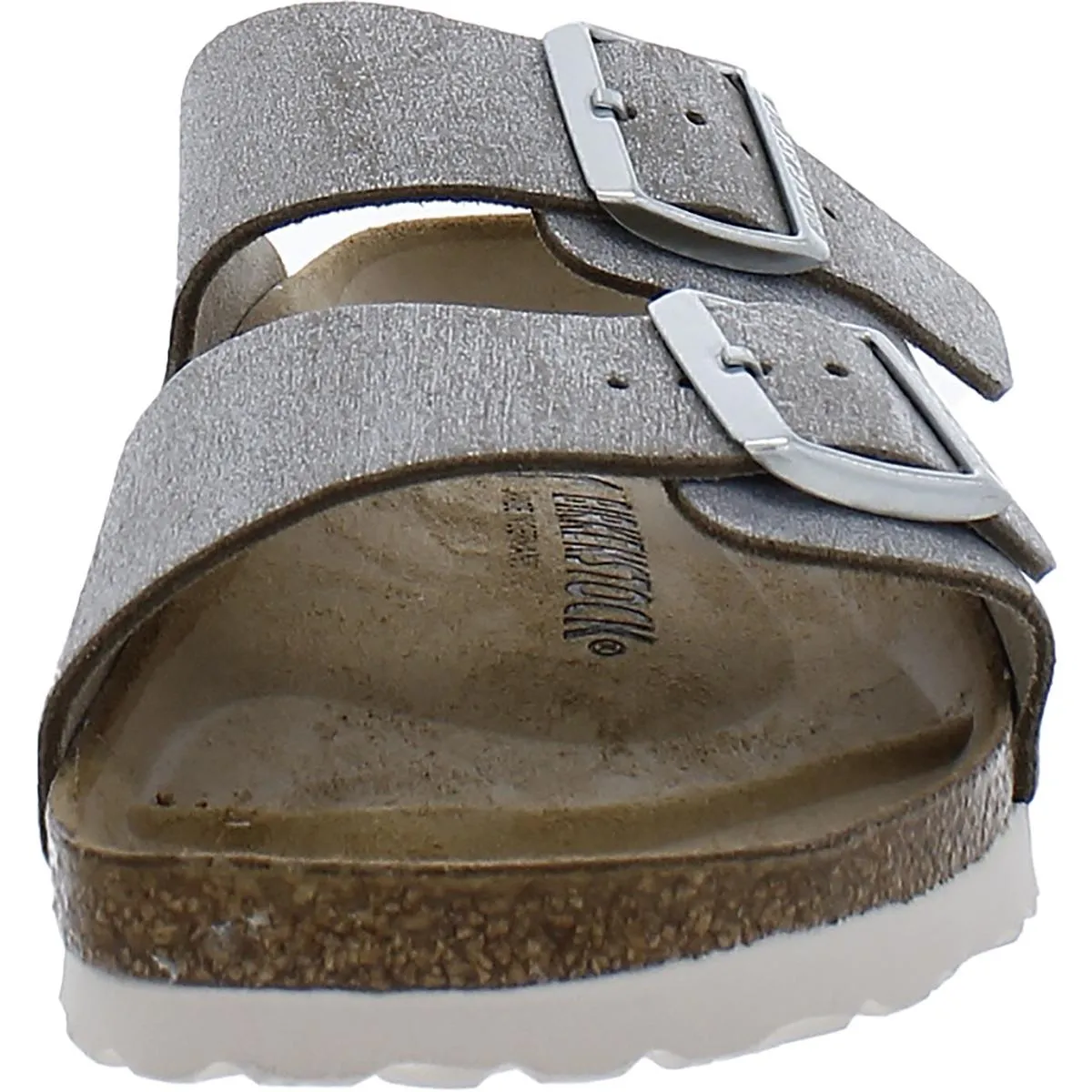 Arizona BS Womens Suede Metallic Slide Sandals