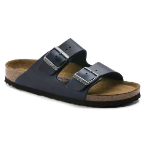 Arizona Oiled Leather Flats In Blue