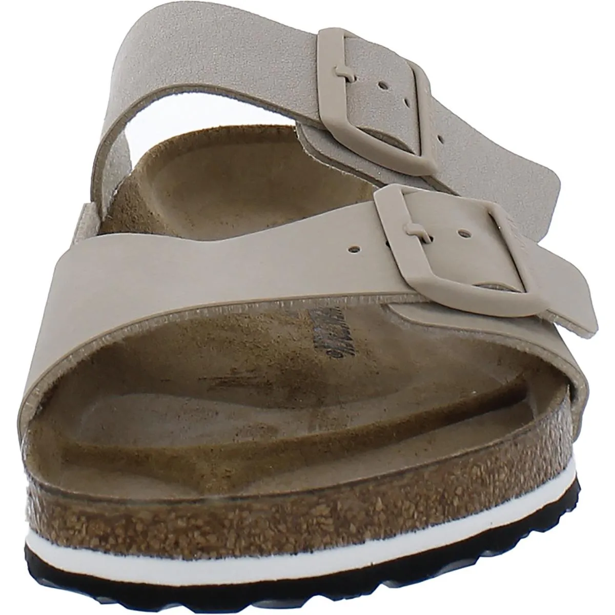 Arizona Split Womens Faux Leather Cork Slide Sandals