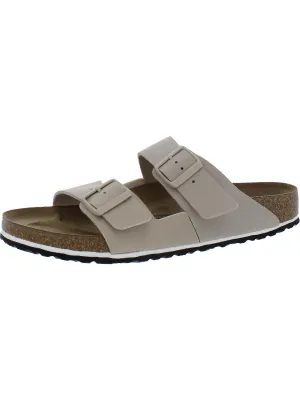 Arizona Split Womens Faux Leather Cork Slide Sandals