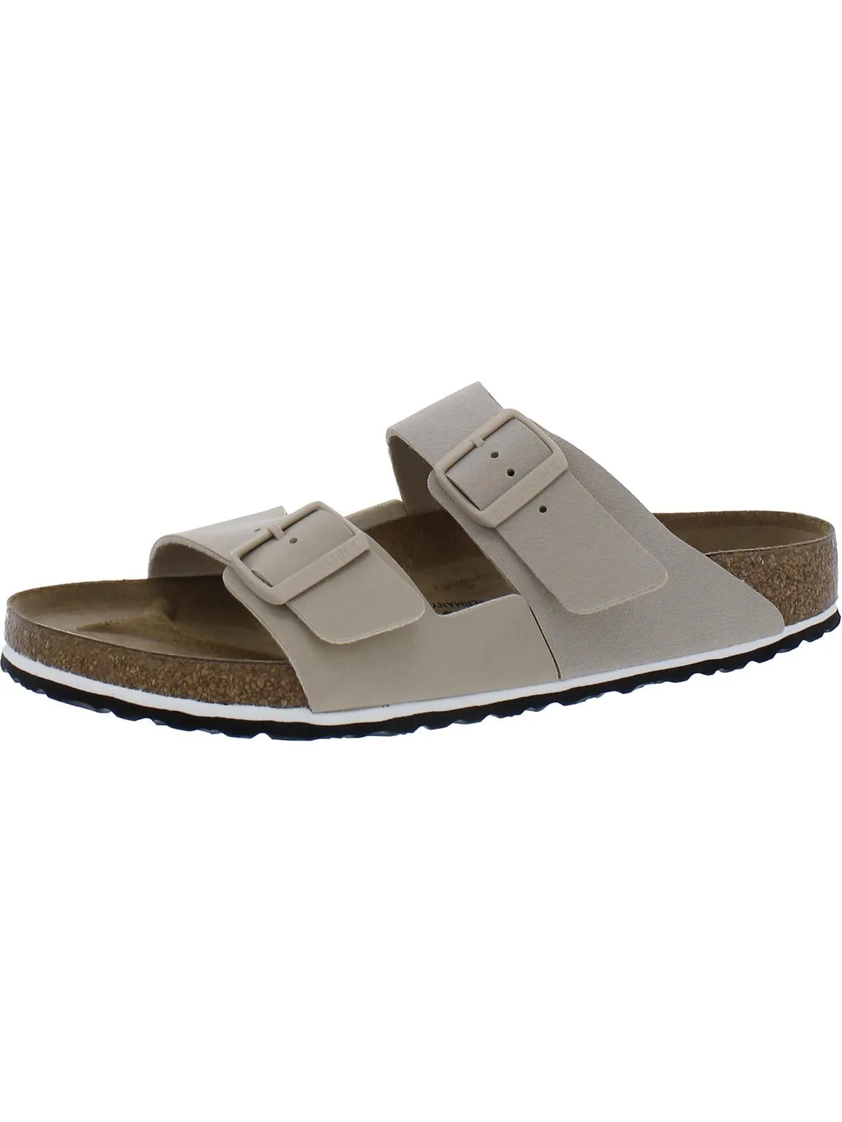 Arizona Split Womens Faux Leather Cork Slide Sandals