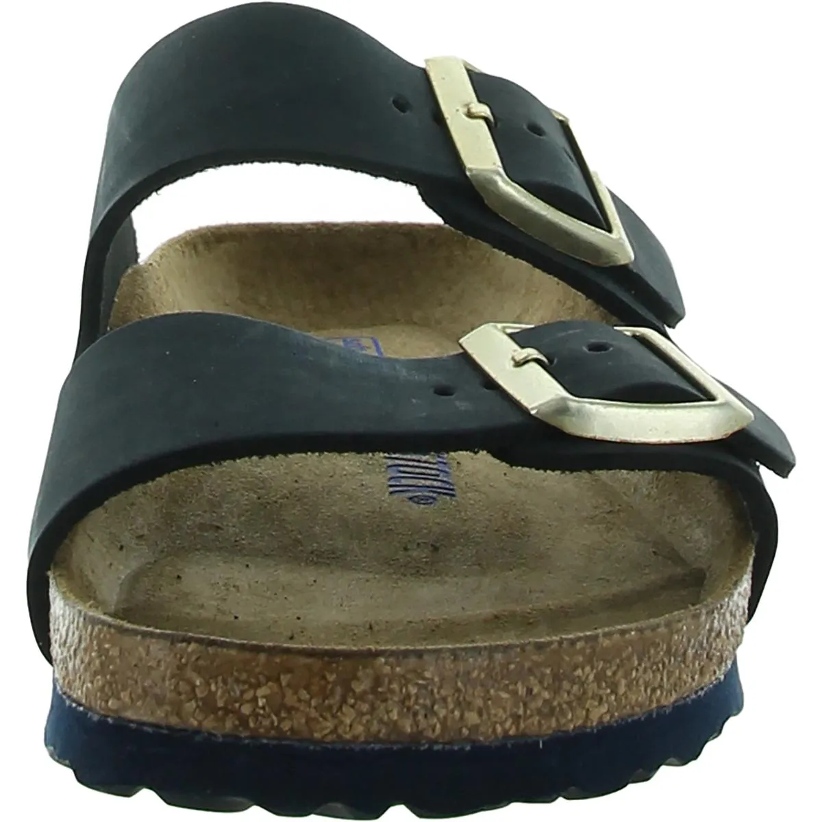 Arizona Womens Leather Buckle Slip-On Shoes