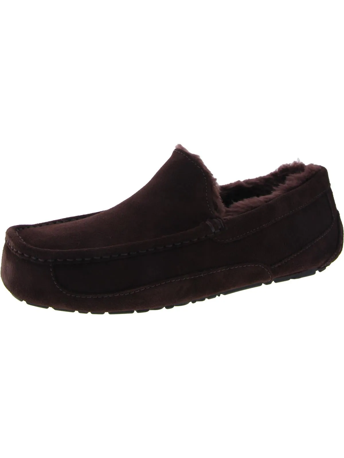 Ascot Mens Suede Shearling Moccasin Slippers Hey Dude Shoes