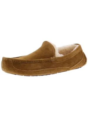 Ascot Mens Suede Shearling Moccasin Slippers Hey Dude Shoes