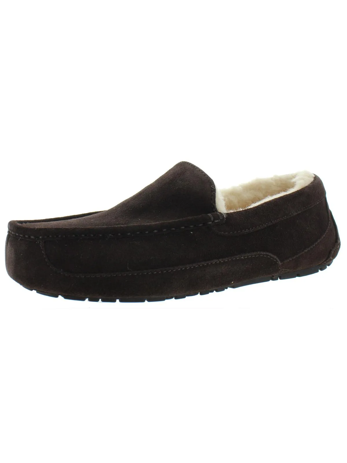 Ascot Mens Suede Shearling Moccasin Slippers Hey Dude Shoes
