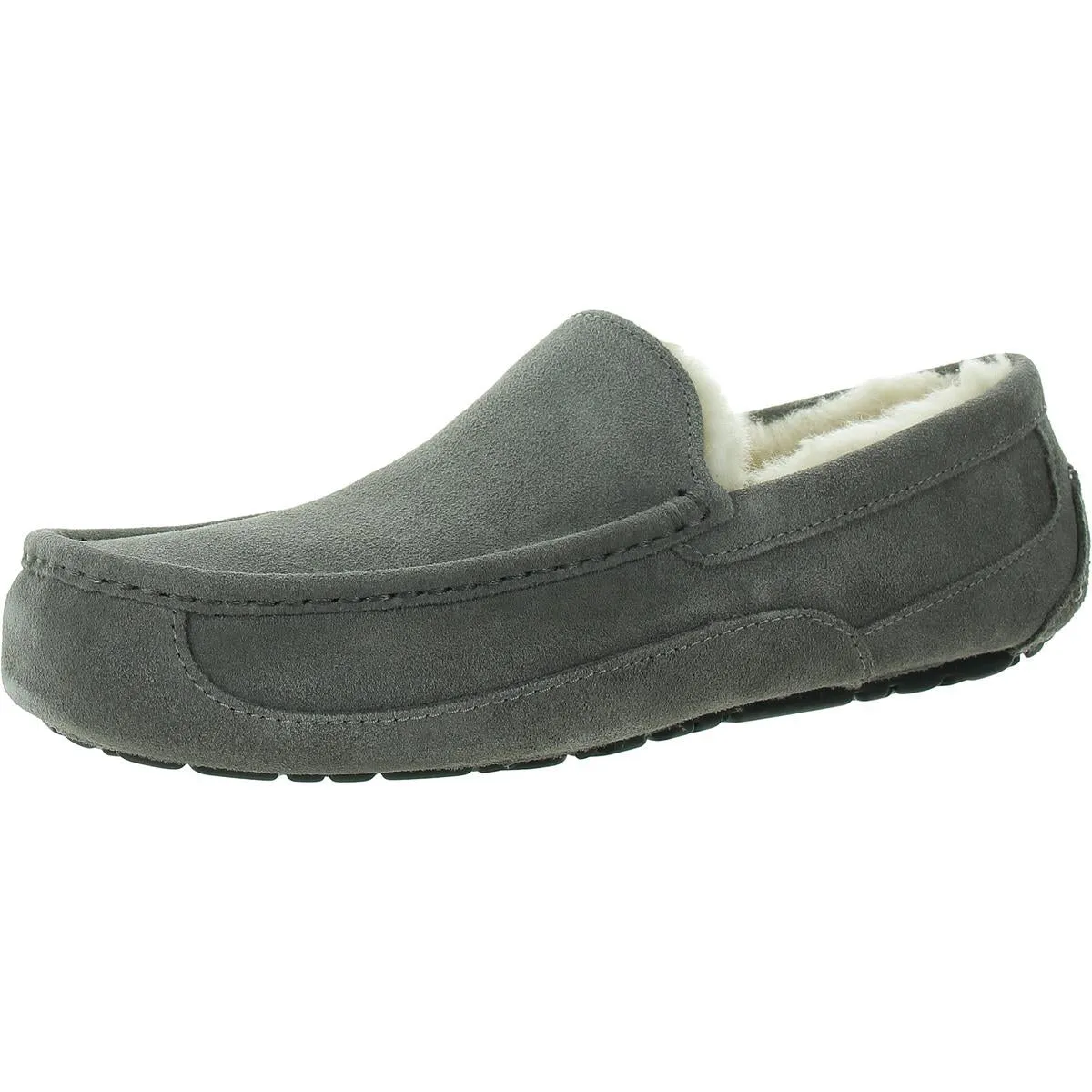 Ascot Mens Suede Shearling Moccasin Slippers Hey Dude Shoes