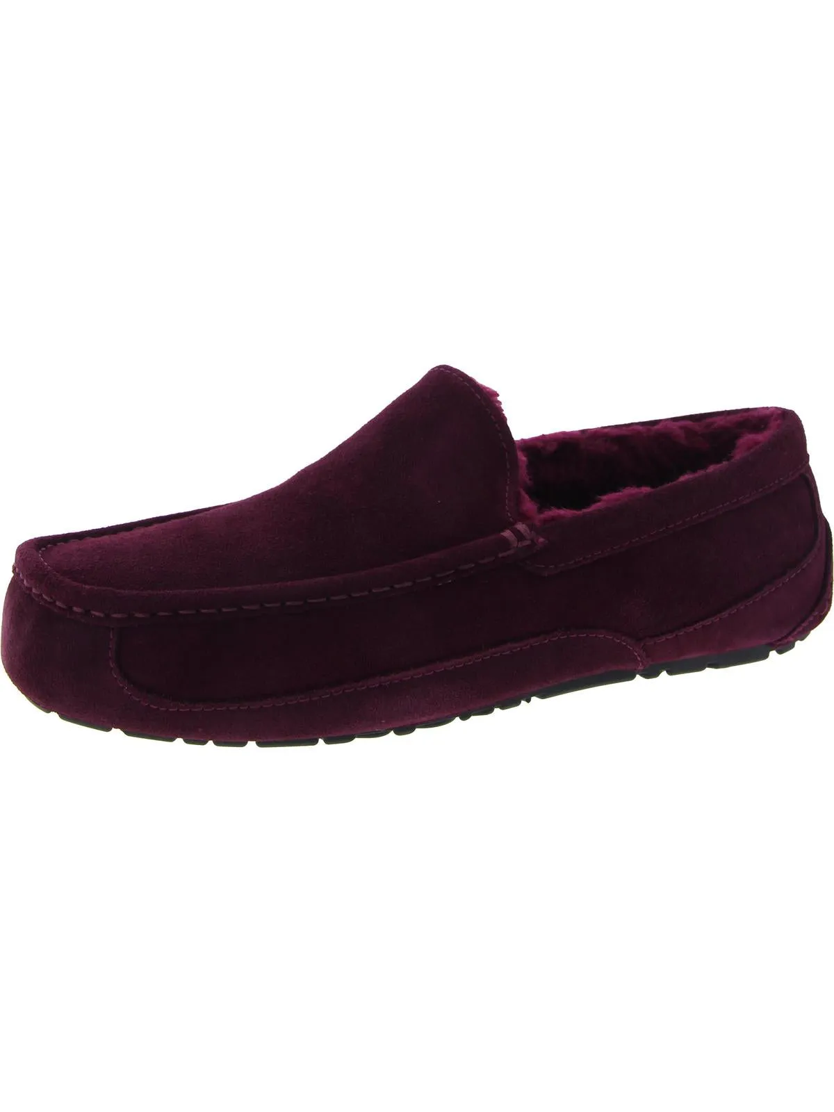 Ascot Mens Suede Shearling Moccasin Slippers Hey Dude Shoes