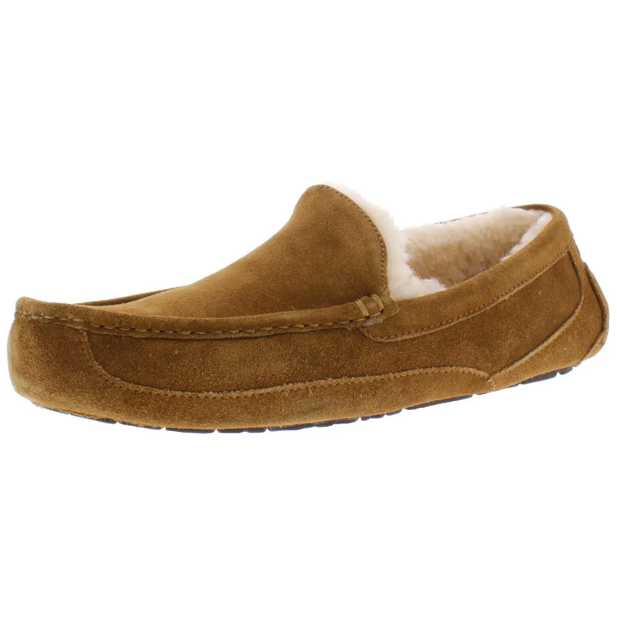 Ascot Mens Suede Shearling Moccasin Slippers Hey Dude Shoes