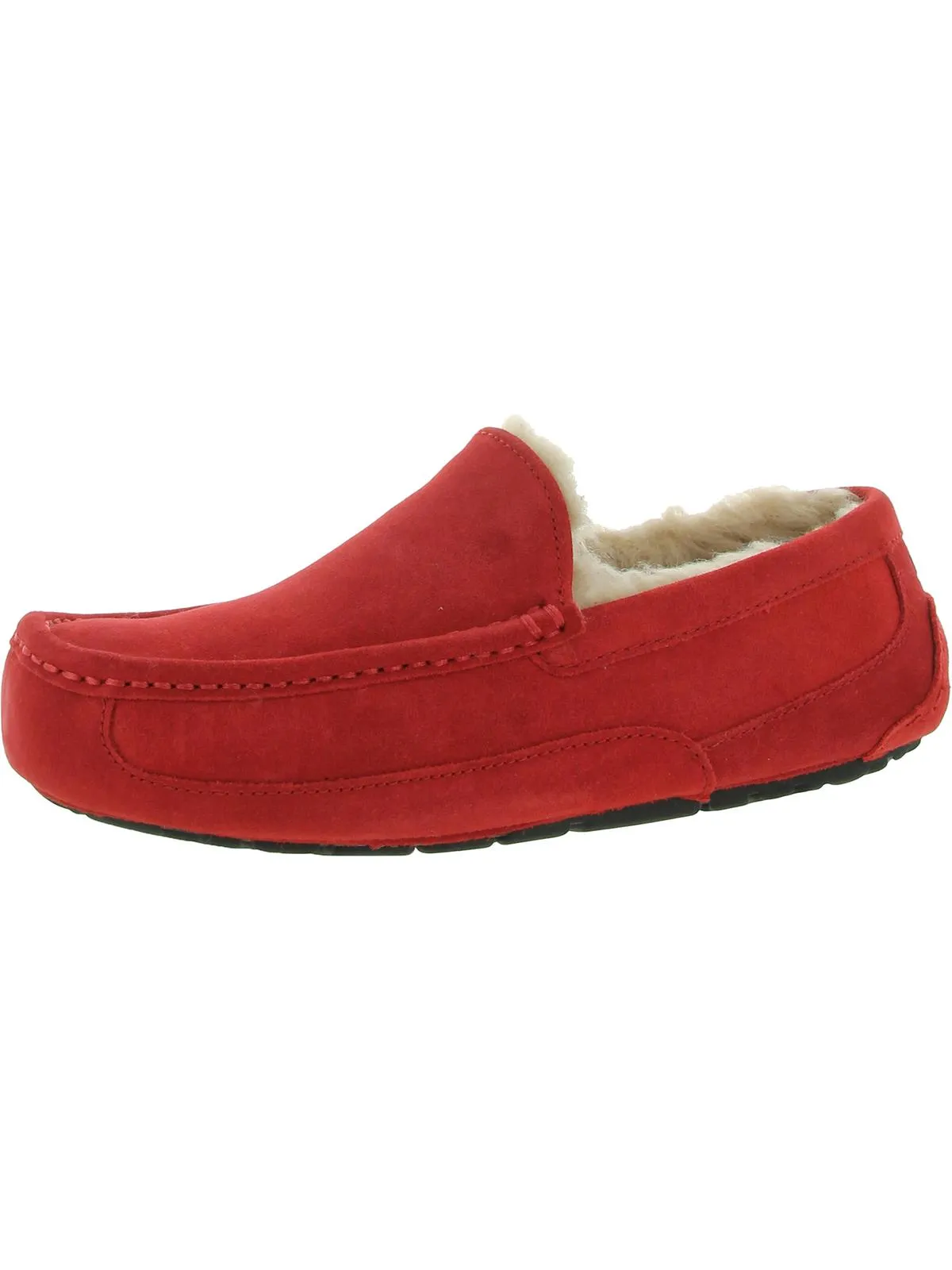Ascot Mens Suede Shearling Moccasin Slippers Hey Dude Shoes