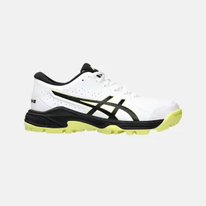 Asics GEL-PEAKE 2 GS Kids Cricket Shoes -White/Glow Yellow Asics Shoes