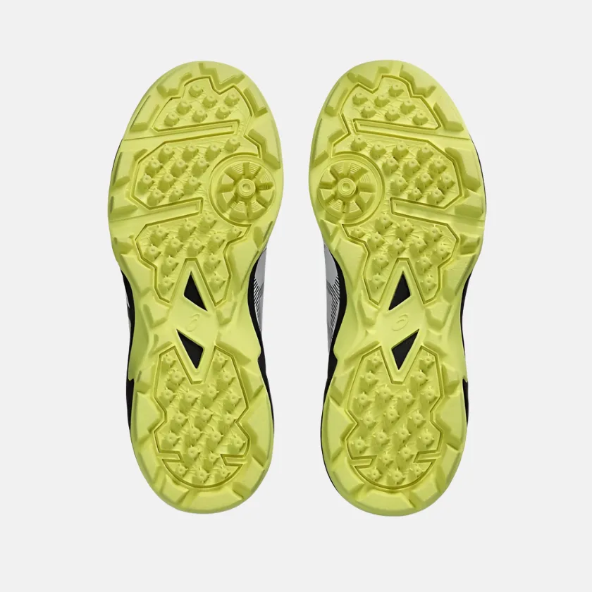 Asics GEL-PEAKE 2 GS Kids Cricket Shoes -White/Glow Yellow Asics Shoes