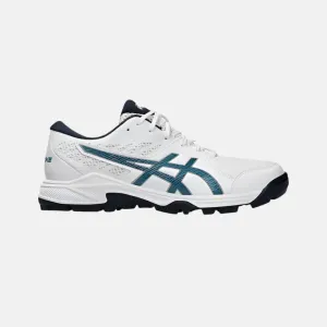 Asics GEL-PEAKE 2 Unisex Cricket Shoes -White/Atlantis Blue Asics Shoes
