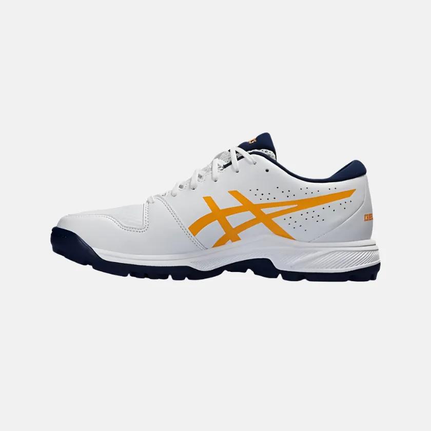 Asics GEL-PEAKE 2 Unisex Cricket Shoes -White/Stadium Orange Asics Shoes
