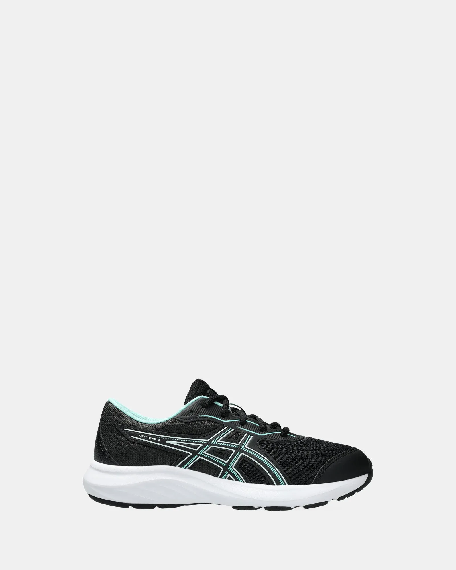 Asics Kids' Shoes Contend 9 Gs G Black/Illuminate Mint