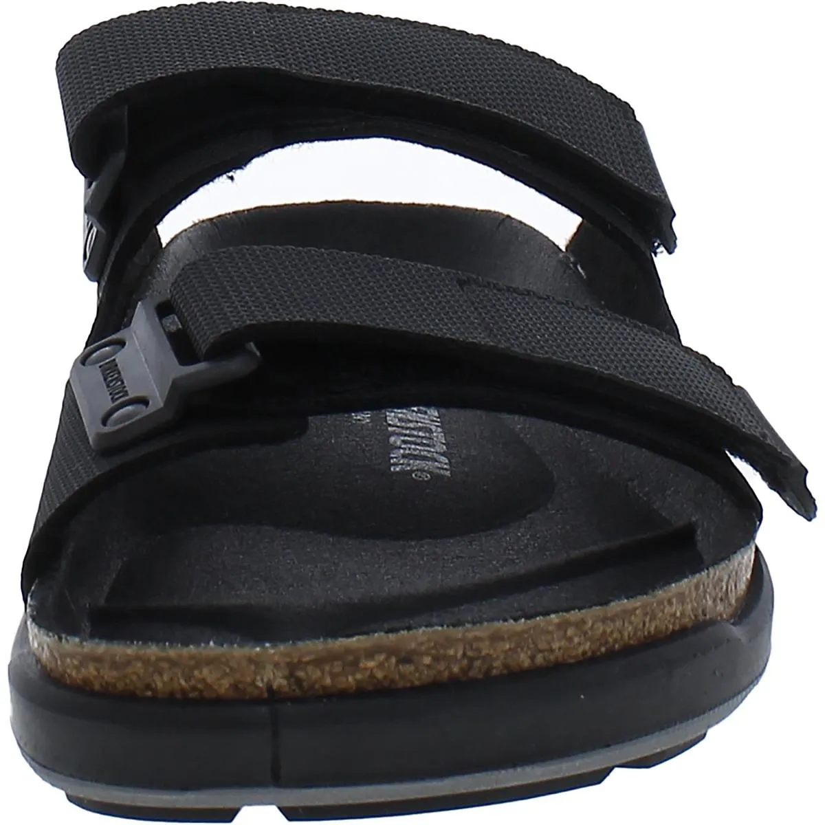 Atacama Womens Faux Leather Cork Slide Sandals