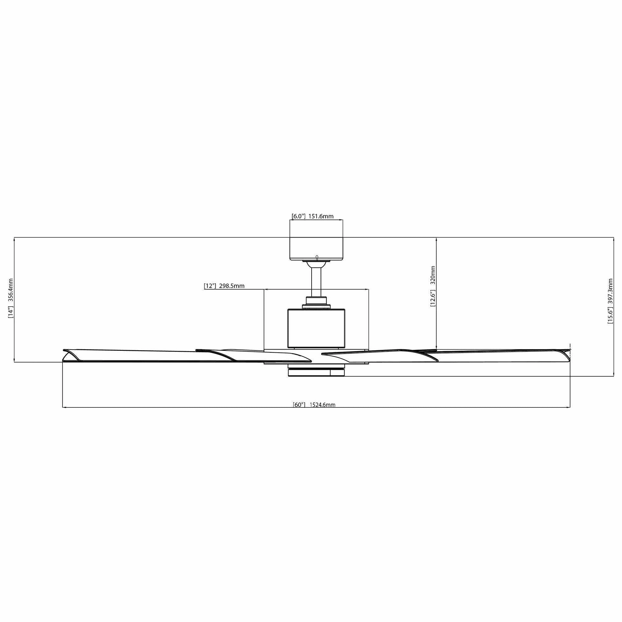 Aura Indoor/Outdoor 8-Blade 60" LED Smart Ceiling Fan