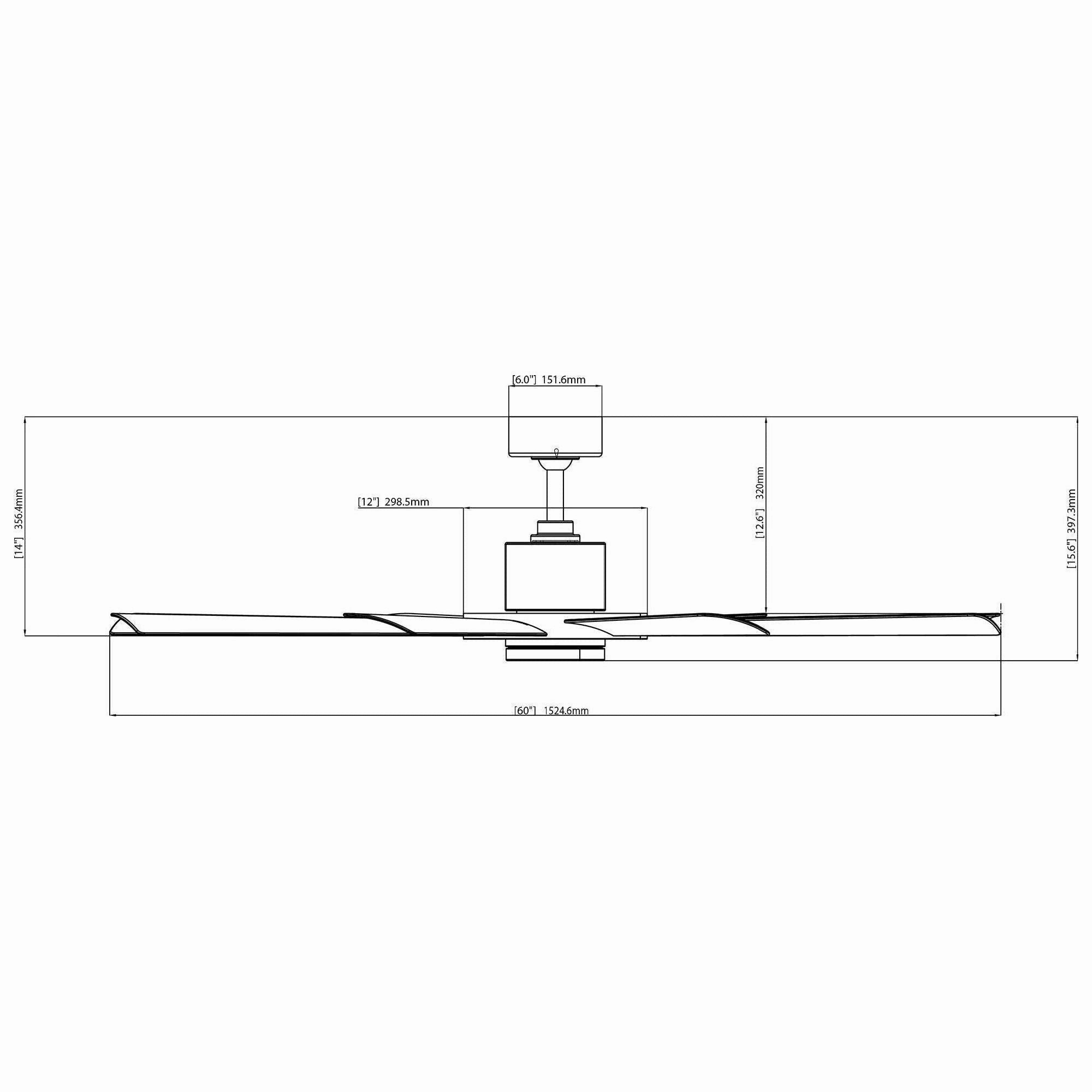 Aura Indoor/Outdoor 8-Blade 60" LED Smart Ceiling Fan