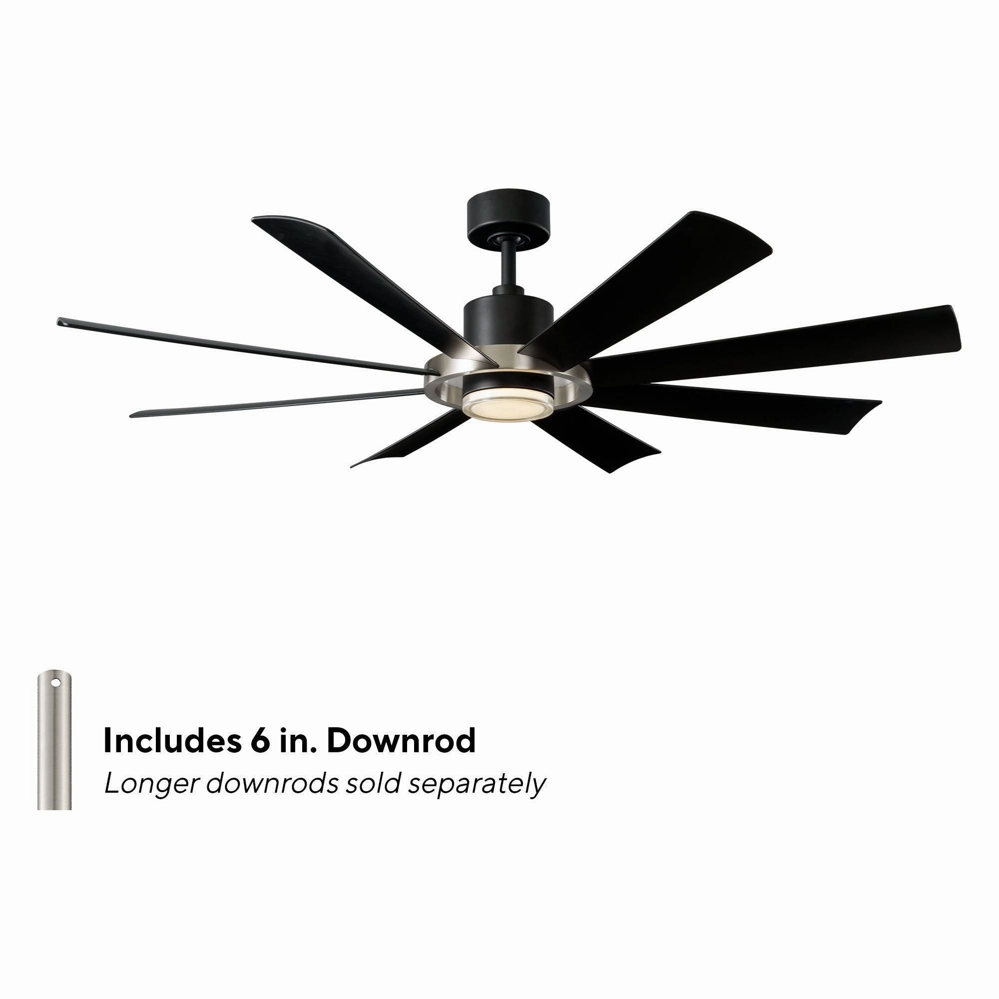 Aura Indoor/Outdoor 8-Blade 60" LED Smart Ceiling Fan