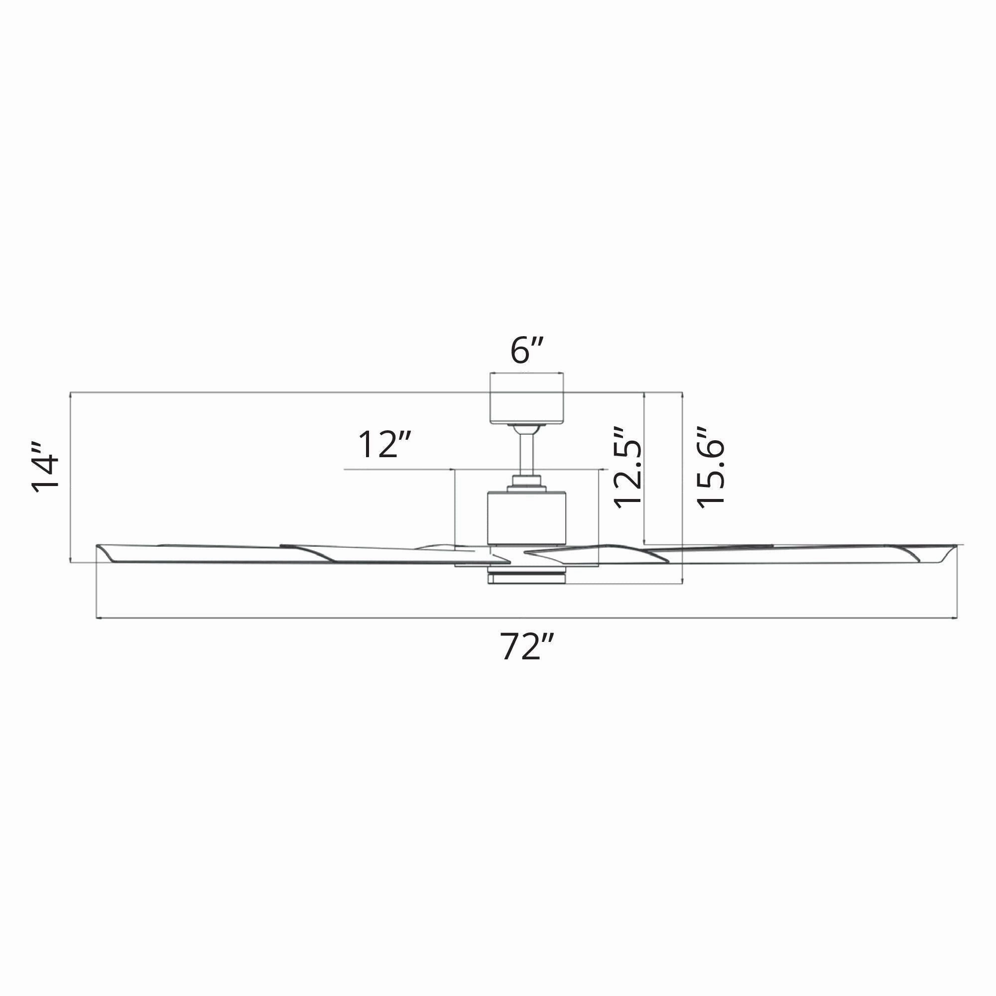 Aura Indoor/Outdoor 8-Blade 72" LED Smart Ceiling Fan